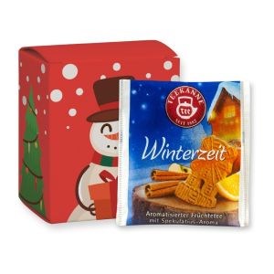 Beuteltee Winterzeit in Faltschachtel mit Werbedruck