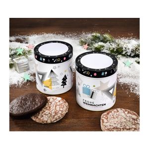 Präsent 300 g Nürnberger Elisen-Lebkuchen in Weihnachtsdose Geschenke im Standarddesign
