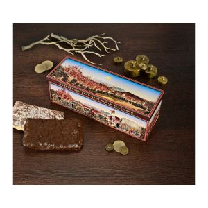 Präsent 300 g Nürnberger Elisen-Lebkuchen in Kaufmannszug-Dose