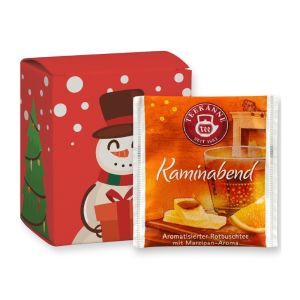 Beuteltee Kaminabend in Faltschachtel mit Werbedruck