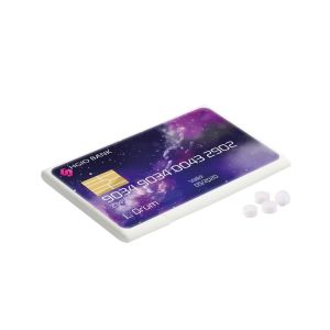 Spender 8 g zuckerfreie Pfefferminze mit Werbedruck