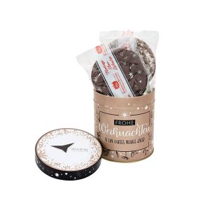 Präsent Weihnachtsdose Baum im Eigendesign