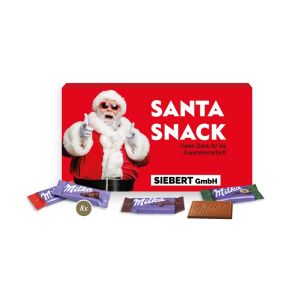 Milka Schokotäfelchen in Naturkarton-Präsentbox mit Werbedruck