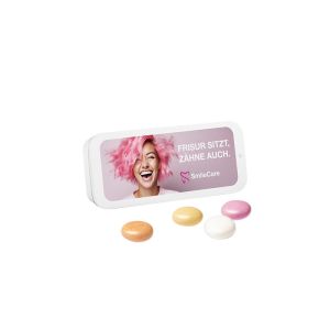 Mentos Kaudragees Fruit in Schiebedeckeldose mit Werbedruck