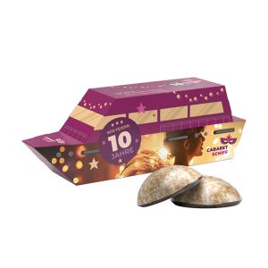 3D Präsent Schiff mit 4er Lebkuchen und Werbedruck