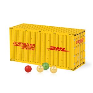 3D Adventskalender Transporter mit Fairtrade Schokolade Inlay aus Papier und Rundum-Werbedruck