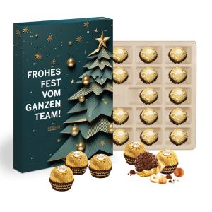 Wand-Adventskalender mit Ferrero Rocher und Rundum-Werbedruck