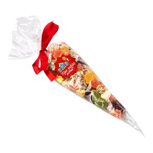 Tum Tum in der Spitztüte mit Werbeetikett