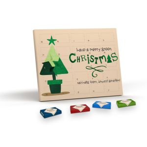 120 g Sarotti Naps Adventskalender mit Werbedruck
