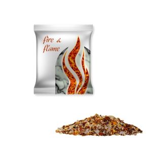 10 g Bio Gewürzmischung Feuer und Flamme im Werbetütchen mit Bedruckung