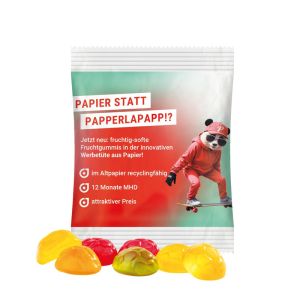 10 g Trolli Fruchtgummi Fußbälle im Werbetütchen aus recyclingfähigen Papier