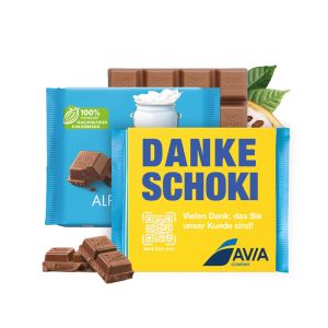 Ritter SPORT mit Werbebanderole und Werbedruck