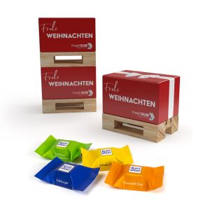 Mini Palette mit Ritter SPORT und Werbedruck