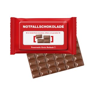 60 g Vollmilch Schokoladen-Tafel im bedruckbaren Flowpack