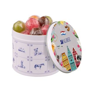 Lolli Mix in Metalldose mit bedruckbarem Deckel