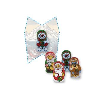 Schoko-Weihnachts Mix auf Mini Wunschform-Flyer mit Werbedruck