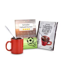 70 g WM Tassenkuchen Schnelle Halbzeitpause mit bedruckbarer Stecktasche