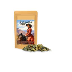 15 g Matetee Orange im Mini Doypack mit Werbeetikett
