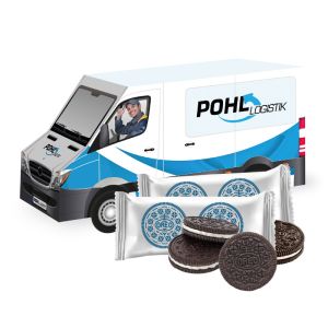3D Präsent Transporter OREO Schokokekse mit Werbedruck