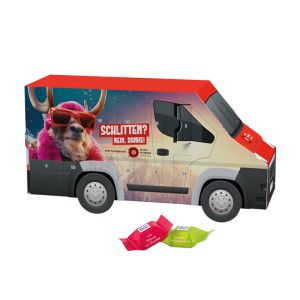 Transporter Adventskalender Ritter SPORT mit individuellem Werbedruck