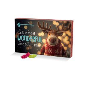 Adventskalender Lang mit Ritter SPORT Schokowürfel und Werbedruck