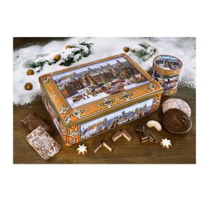 Präsent 1750 g Christkindlesmarkt-Truhe im Design 2022