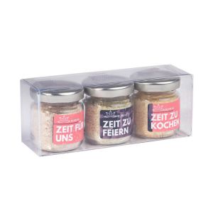 Backofen-Gourmetsalz als 3er-Set in Klarsichtbox