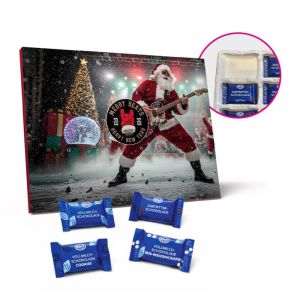 Klettinis Naps Adventskalender mit Inlay aus Faserguss und einem Rundumdruck