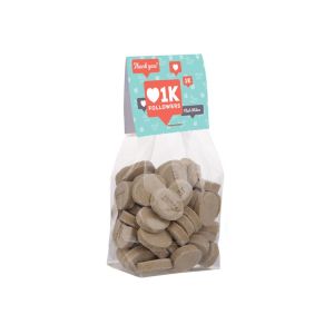 150 g Hustenbonbons in Standbodenbeutel mit Werbereiter