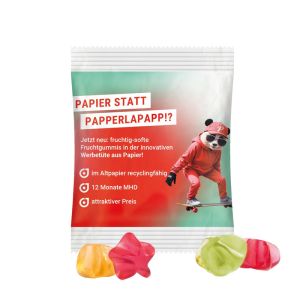 10 g Trolli Fruchtgummi Sterne im Werbetütchen aus recyclingfähigen Papier