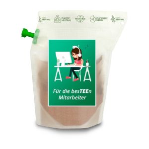Tasty Berry Tee im wiederverwendbaren Brühbeutel mit Werbeetikett