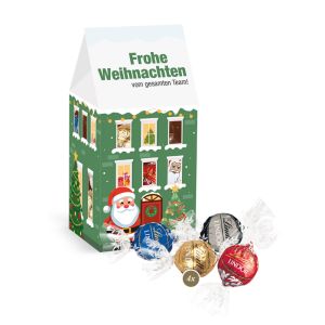 Lindt Weihnachtshaus Wintertraum mit Werbedruck