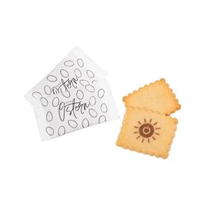 Vanille-Butterkeks in bedruckter Osterfolie
