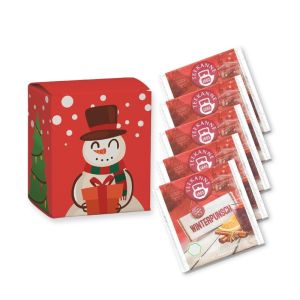 5er Bio Beuteltee Winterpunsch in Faltschachtel mit Werbedruck
