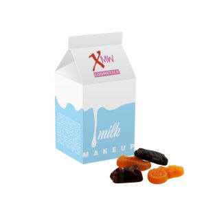 Milchverpackung mit gemischte Lakritze und Werbedruck