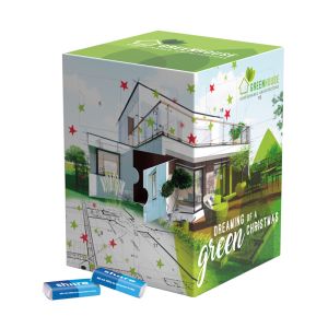 Tower-Adventskalender share Schokotäfelchen mit Werbedruck