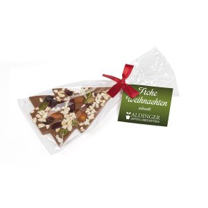 Schoko Christmas Tree Nuss-Topping mit Werbeanhänger