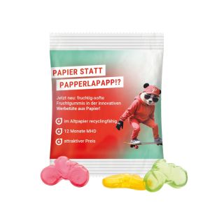 15 g Trolli Fruchtgummi Fahrräder im Werbetütchen aus recyclingfähigen Papier