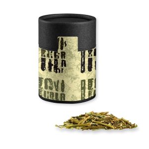 Gewürzmischung BBQ Kräuter Rub in Kraftpapierdose Midi schwarz mit Werbebanderole
