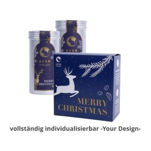 Small Christmas gift set with 2 x 90 g nuts