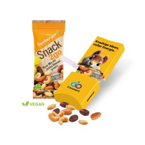 50 g Seeberger Nuss-Mix in einer individuell bedruckbaren Präsentverpackung