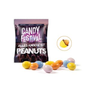 10 g Treets Peanuts von ChoViva im Werbetütchen mit Werbedruck