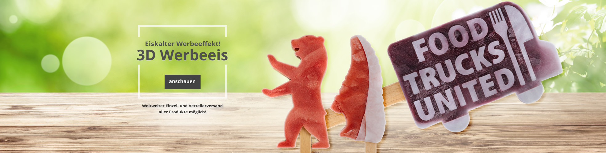 3D Werbeeis! Einzigartige, eiskalte Werbewirkung von SweetPromotion