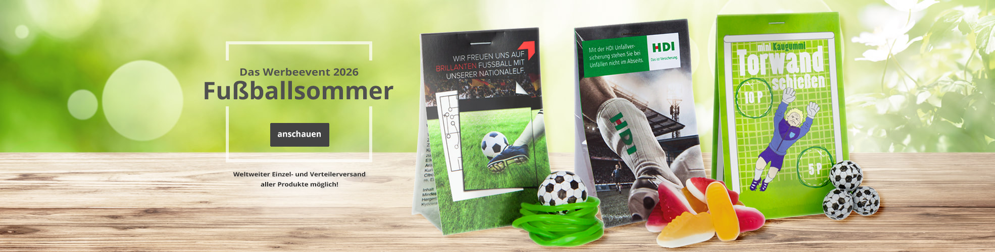 Fußball Werbeartikel für den Fußballsommer von SweetPromotion.