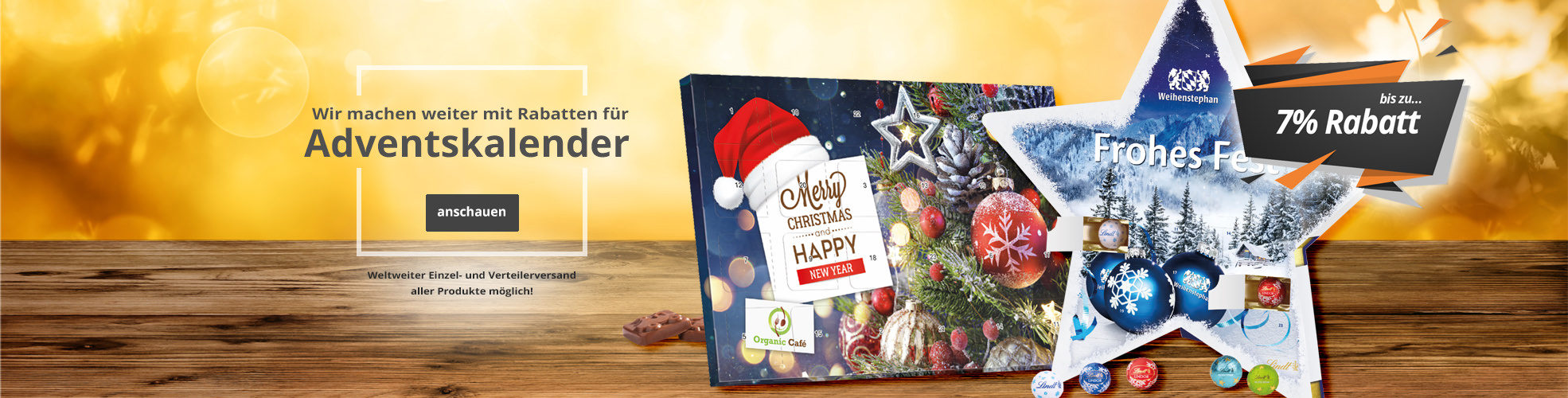 Werbe Adventskalender - Jetzt mit vielen Rabatten bei SweetPromotion.