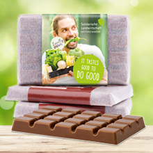 Schokoladen Werbeartikel mit Logodruck Schokoladen Werbeartikel mit Logodruck