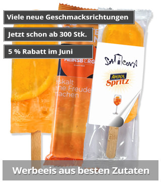 Eis als Werbeartikel für jedes Event. Eiskalter Werbeerfolg!