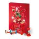 130 g Adventskalender mit Kinder-Mischung mit Papierfaser-Inlay und mit rundum Werbedruck