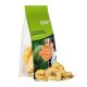 25 g Express Bio Bananenchips im Standbeutel mit Werbereiter