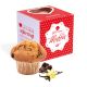 Muffin Maxi in der Werbe-Box mit Herzstanzung und mit Logodruck